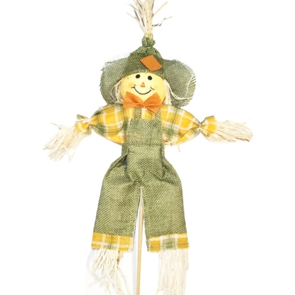 #D New Scarecrow On A Stick Harvest Halloween Thanksgiving Decoration - Picture 1 of 2